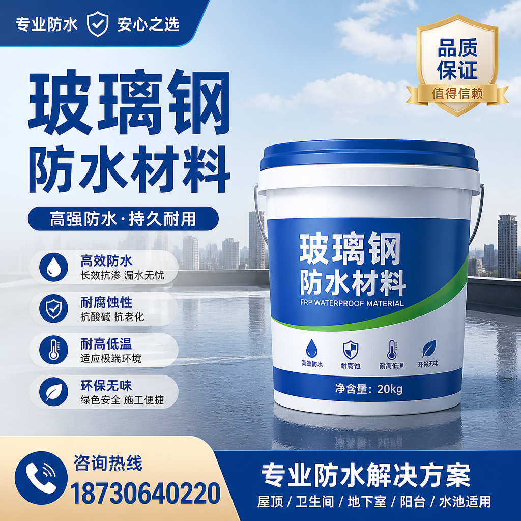 了解玻璃钢防水材料的市场趋势,新星 企业不可不知